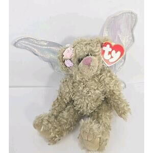 1993 Ty Beanie Baby "Rafaella" Retired Fully Jointed Tan Bear Butterfly BB29
